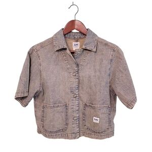 Lee Hertiage Workwear Womens‎ Rugged Chore Top Snap Front Size XS